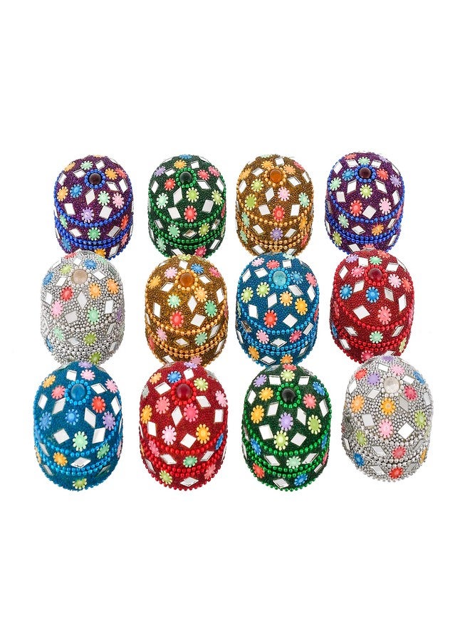 Craftam Aluminum Lakh Sindoor Boxe, Kumkum Box Bharani Wedding Return Gifts (Set of 24) - Image 3